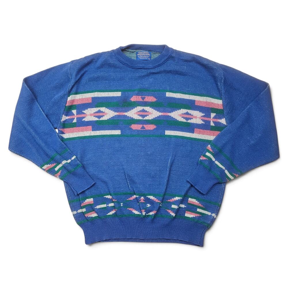 PENDLETON Soutwestern Sweater Men's L VTG 80s USA Retro High Grade Western Wear